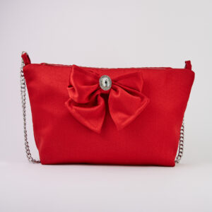 borsa-beauty catena e fiocco bottone strass rossa-001-2023